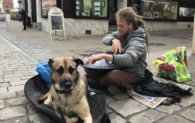 Straßenmusiker Dani