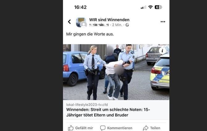 Winnenden Fake News Facebook