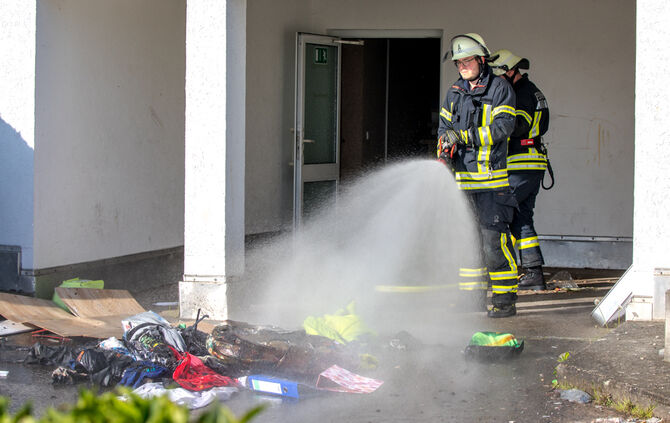 Brand im Kinderzimmer, Burgeräcker, Winnenden, 04.05.2023.