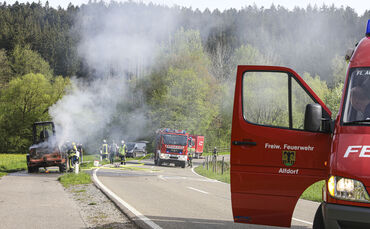 Feuerwehr-Einsatz am Samstag in Alfdorf