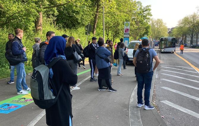 Dammstraße Bahn-Sperrung Ersatzverkehr