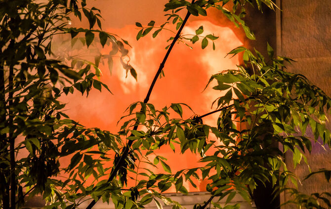 Brand in Wohnhaus, Silcherstr., Winnenden-Birkmannsweiler, 17.05.2023.