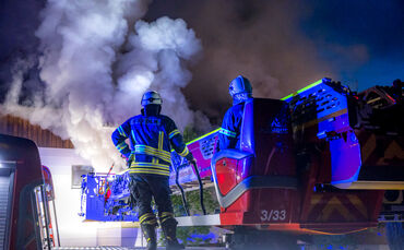 Brand in Wohnhaus, Silcherstr., Winnenden-Birkmannsweiler, 17.05.2023.
