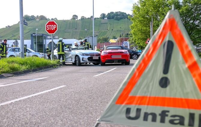 Unfall, Waiblinger Str., Schorndorf, 19.05.2023.