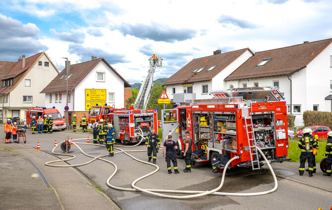 Kellerbrand, Wieslaufstr., Rudersberg-Oberndorf, 20.05.2023.