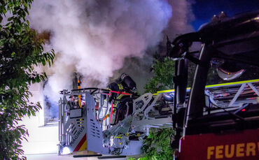 Brand in Wohnhaus, Silcherstr., Winnenden-Birkmannsweiler, 17.05.2023.