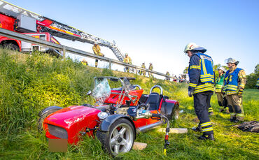 Unfall, Hochdorfer Str., Waiblingen-Bittenfeld, 25.05.2023.