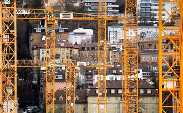 Der Eindruck täuscht: Diese Baukräne drehten sich in Stuttgart nicht für neue Wohnhäuser, sondern für den Bau des neuen Tiefbahn