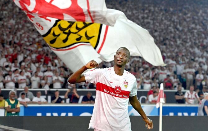 Serhou Guirassy fühlt sich beim VfB und in Stuttgart wohl. Der 27-Jährige will bleiben.