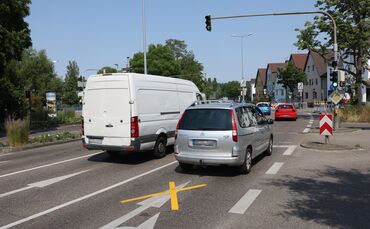 geänderte Verkehrsführung