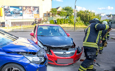 Unfall, Waiblinger- / Palmerstr., Winnenden, 10.06.2023.