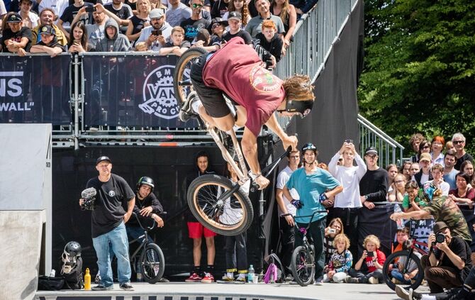 Vans BMX Pro Cup Tour Finale Herren: v.l.n.r.: 1. Platz Jason Watts ( 26 ), AUS, Waiblingen, 16.06.2019.