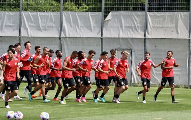 Trainingsauftakt beim VfB Stuttgart