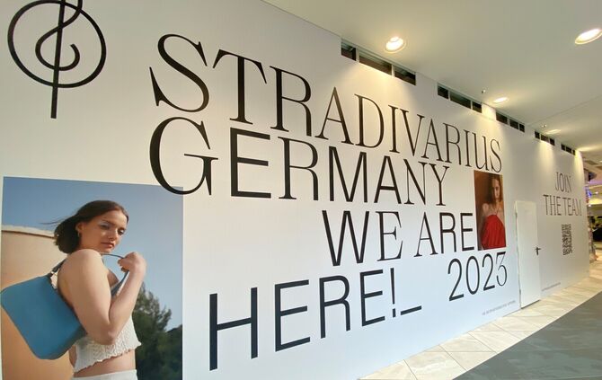 Die Eröffnung der Stradivariusfiliale ist für November 2023 geplant.