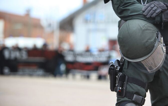 Nazis Demontrieren in Winnenden