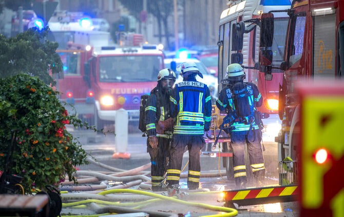 Gebäudebrand, Marktstr., Winnenden, 17.08.2023.