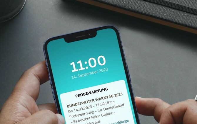Warntag Warnung Handy