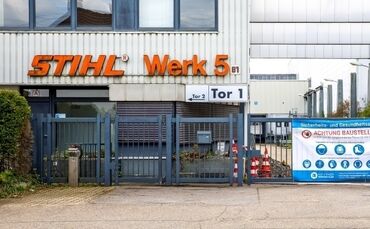 Abbruchbeginn Stihl-Werk 5, Mörikestr., Ludwigsburg, 26.04.2023.