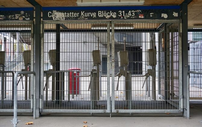 Mercedes-Benz-Arena Symbolbild, Cannstatter Kurve (geschlossen / Corona)