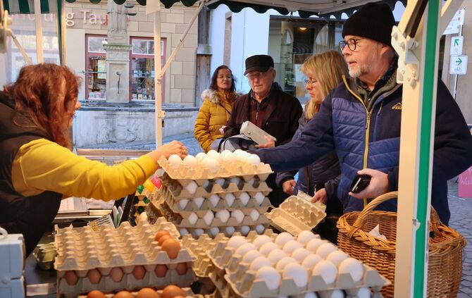Wochenmarkt Waiblingen Neumair Eier