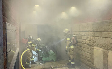 Brand Schwabstraße Mülleimer