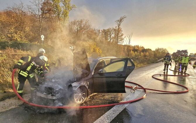 Unfall auf der B14 bei Nellmersbach.
