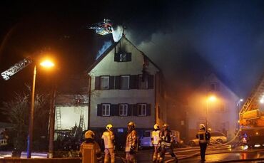 Wohnhausbrand in Rutesheim