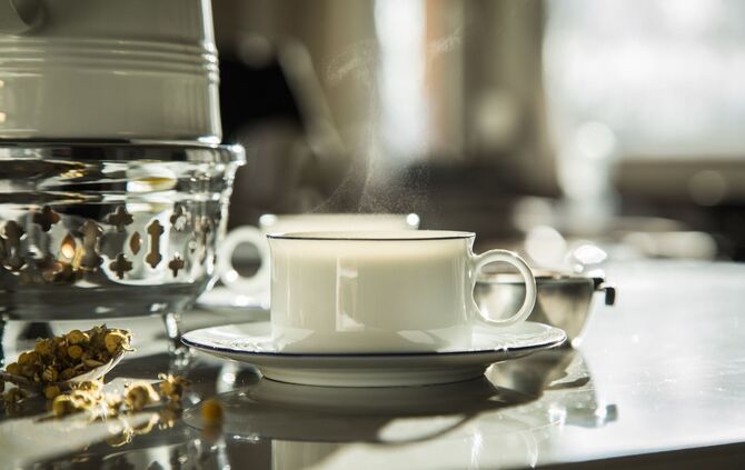 Eine dampfende Tasse Tee tut einfach gut