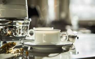 Eine dampfende Tasse Tee tut einfach gut