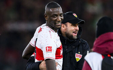 Ein starkes Duo – auch im neuen Jahr? VfB-Stürmer Serhou Guirassy (li.) und Trainer Sebastian Hoeneß.