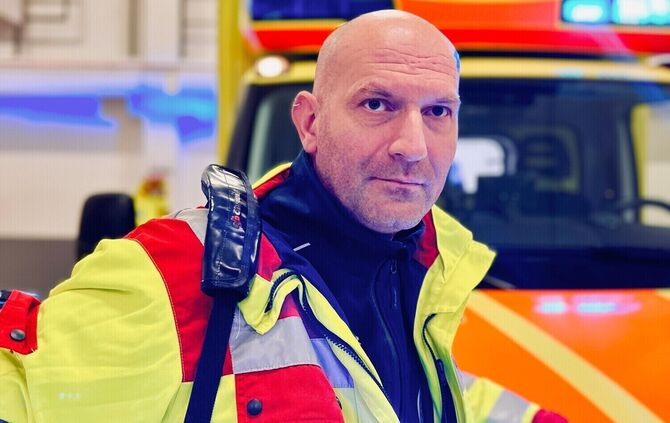 Ralf Knödler ist Ehrenamtlicher Rettungsfahrer