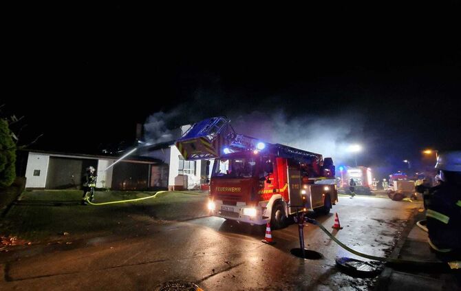 Brand Alfdorf Feuerwehreinsatz 29.12.
