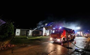 Brand Alfdorf Feuerwehreinsatz 29.12.