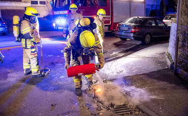 Einsätze der Feuerwehr in der Silvesternacht, 01.01.2024.