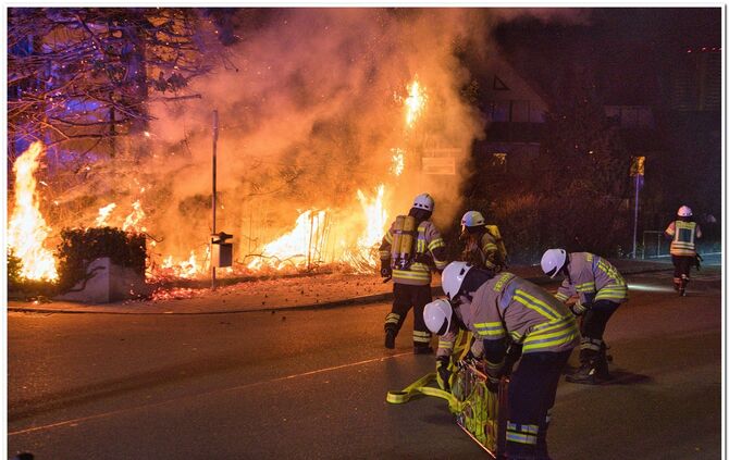 Die Feuerwehr Fellbach war in den Stunden vor Silvester bei zehn Einsätzen.