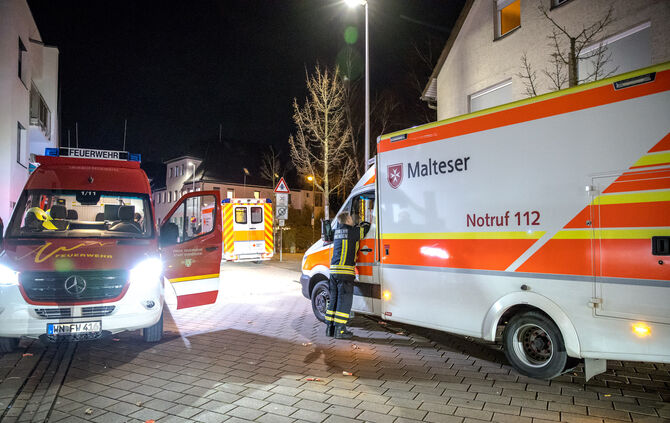 Einsätze der Feuerwehr in der Silvesternacht, 01.01.2024.