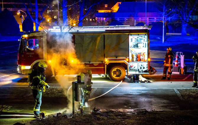 Einsätze der Feuerwehr in der Silvesternacht, 01.01.2024.