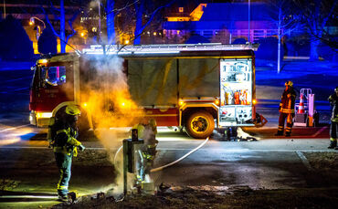 Einsätze der Feuerwehr in der Silvesternacht, 01.01.2024.