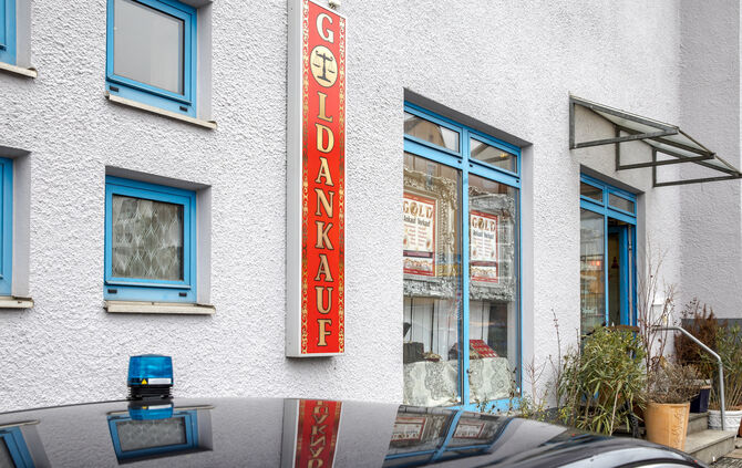 Überfall auf Goldankauf in der Waiblinger Str. in Winnenden, 02.01.2024.