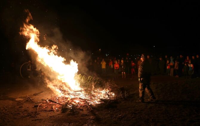 Christbaumfeuer