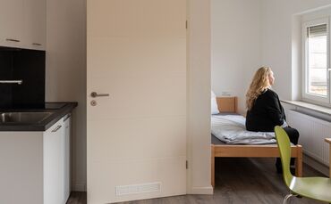 Zimmer der neuen Frauenpension in der Wilhelmstraße.