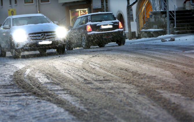 Winterautoverkehr