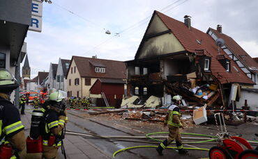 Gasexplosion in Wohnhaus