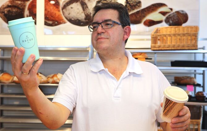 Mehrwegbecher Pfandbecher Becher Recup Bäckerei Coffee to Go Waiblingen Bäcker_0