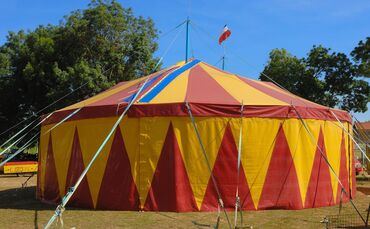 Zirkus Zelt Zirkuszelt Symbol Symbolbild