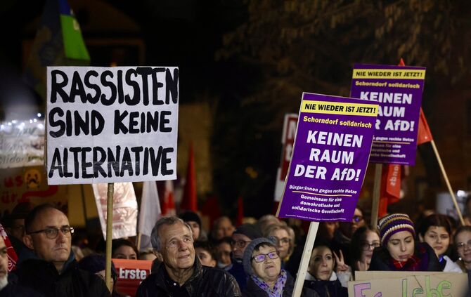 afd demo schorndorf bewegungsmelder podcast demonstration künkleinhalle