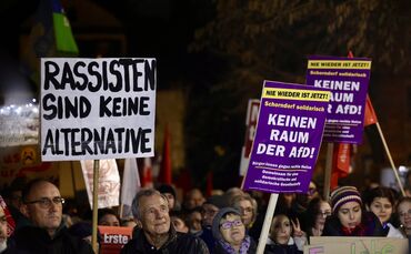 afd demo schorndorf bewegungsmelder podcast demonstration künkleinhalle