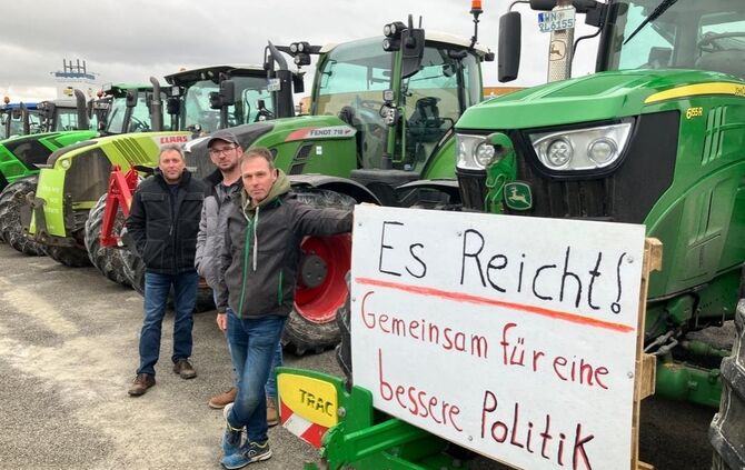 Bauerndemo in Ilshofen