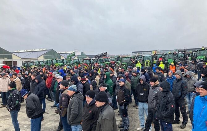 Bauerndemo in Ilshofen