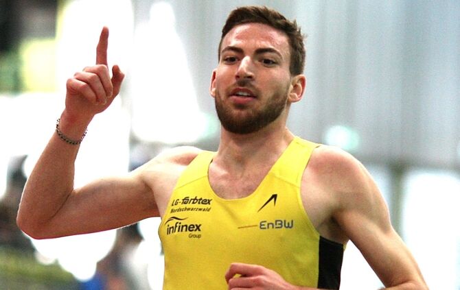 Winnender Läufer Jens Mergenthaler schnell wie nie OlympiaQuali fest